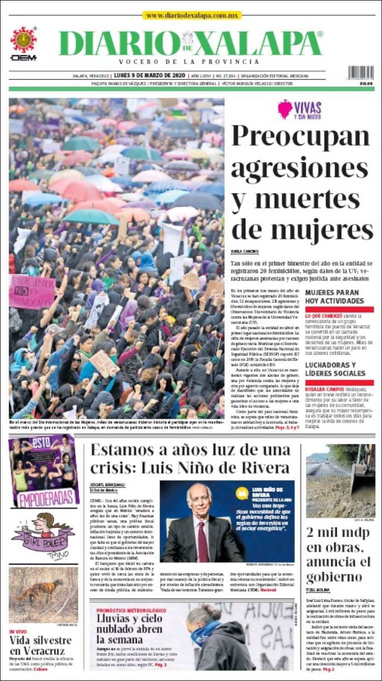 Portada de Diario de Xalapa (México)