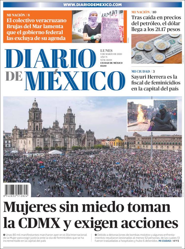 Portada de Diario de México (México)