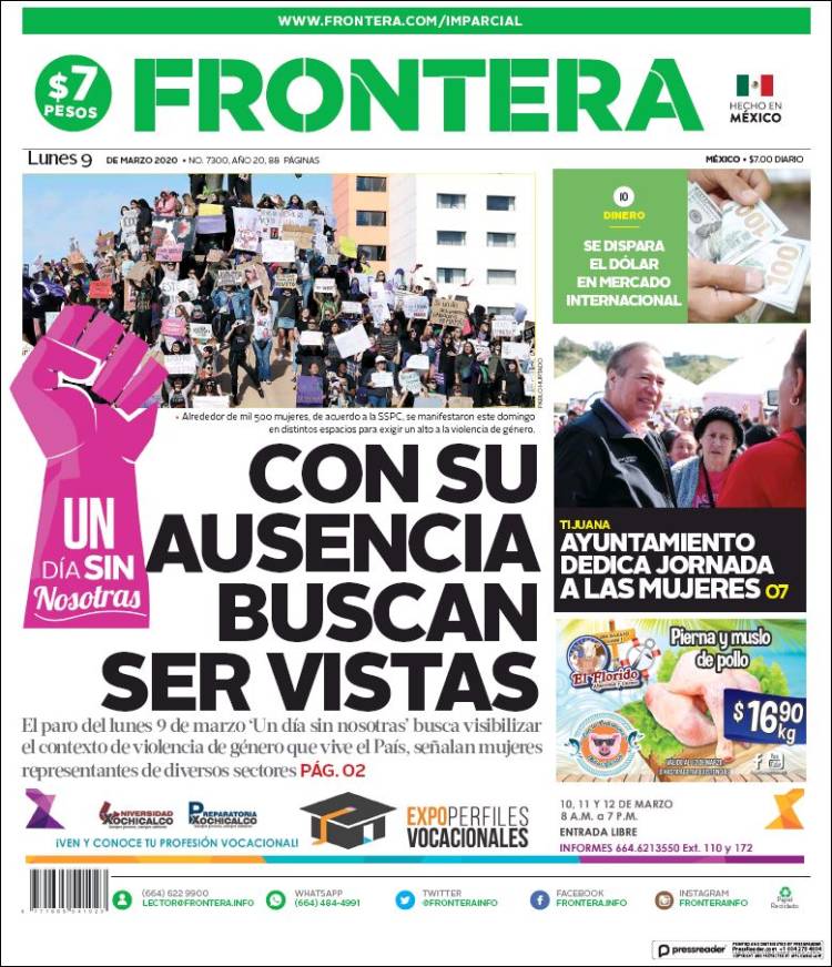 Portada de Frontera (México)