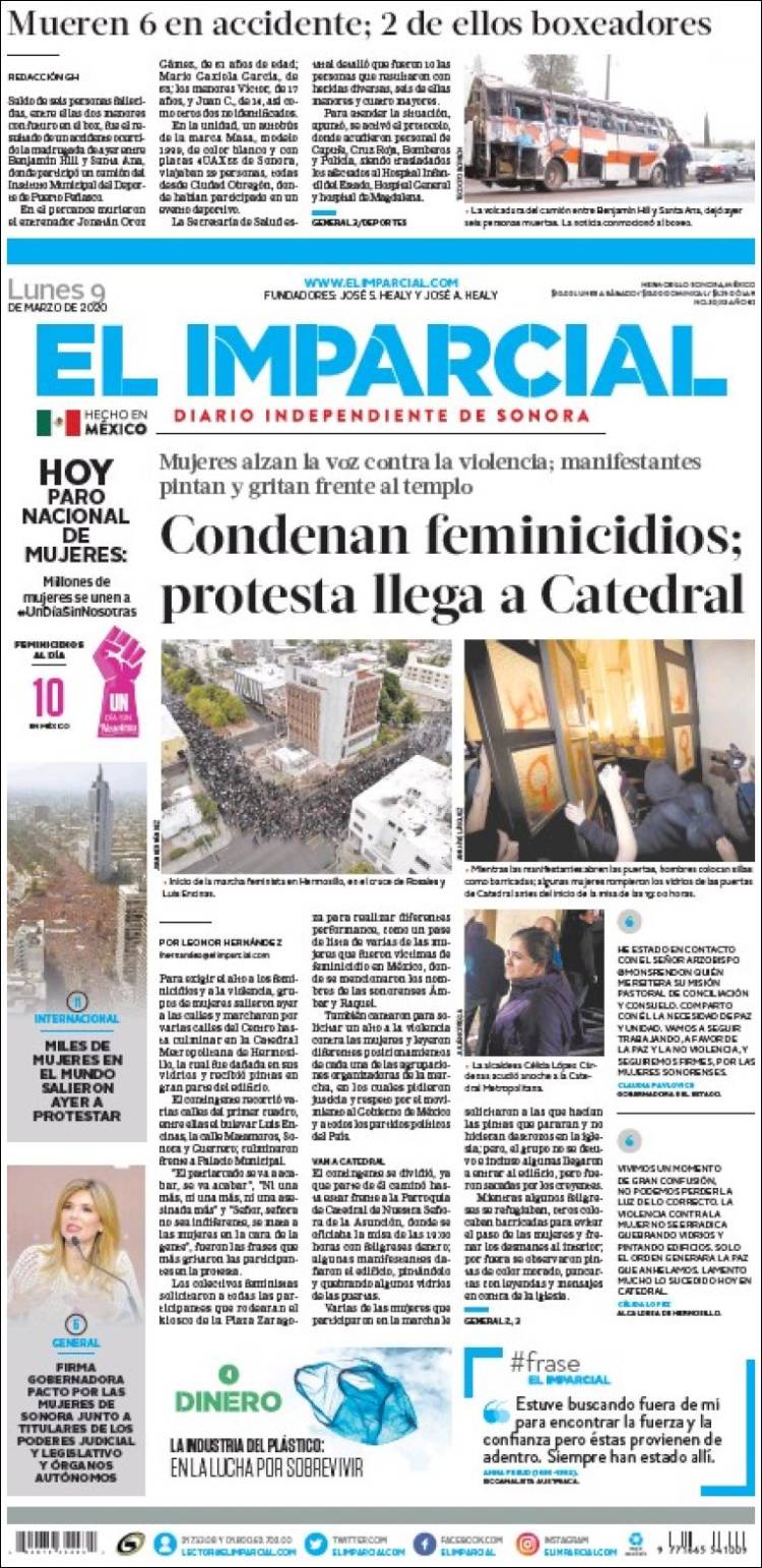 Portada de El Imparcial (México)