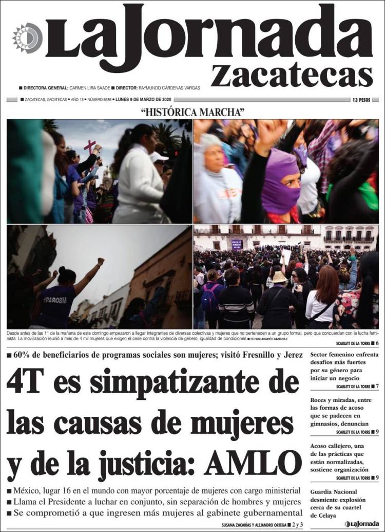 Portada de Jornada de Zacatecas (México)