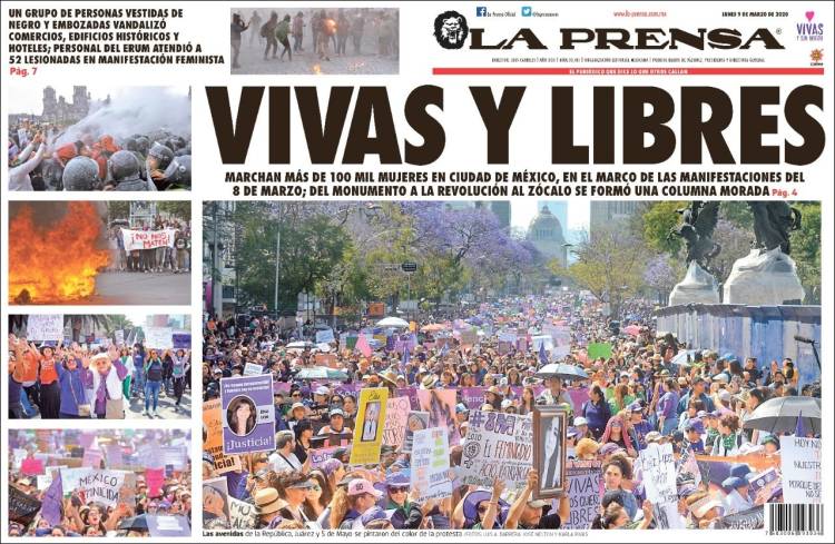 Portada de La Prensa (México)