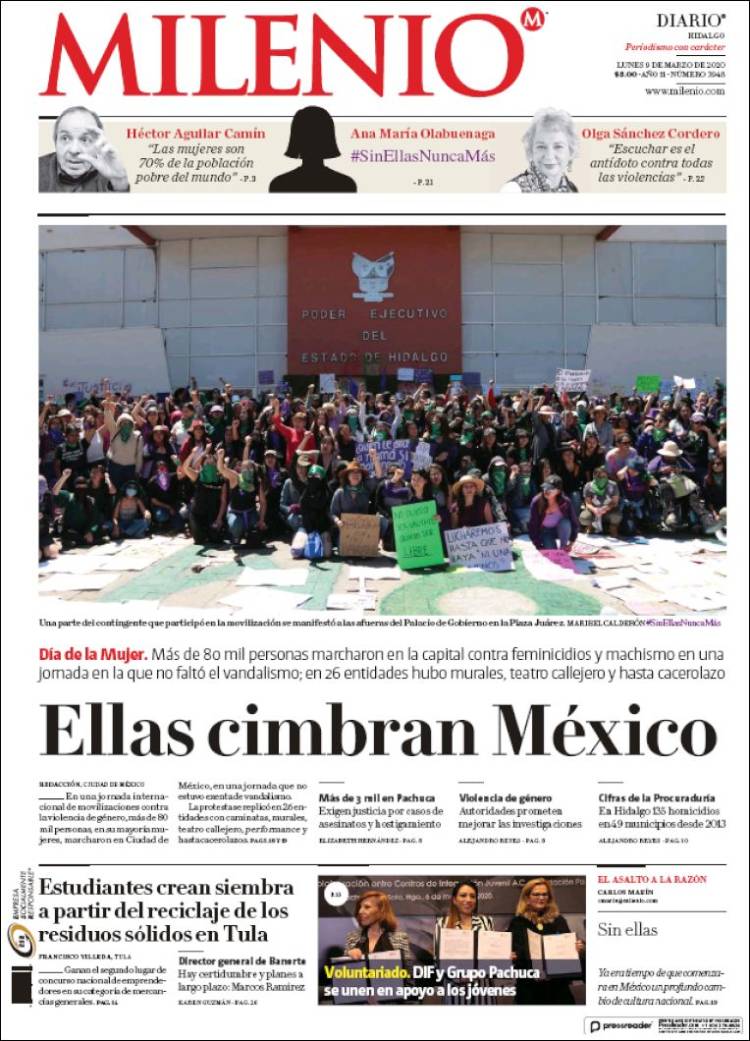 Portada de Milenio de Hidalgo (México)