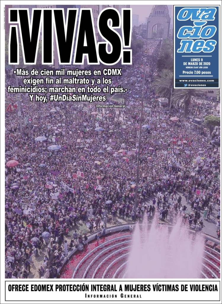 Portada de Ovaciones (México)