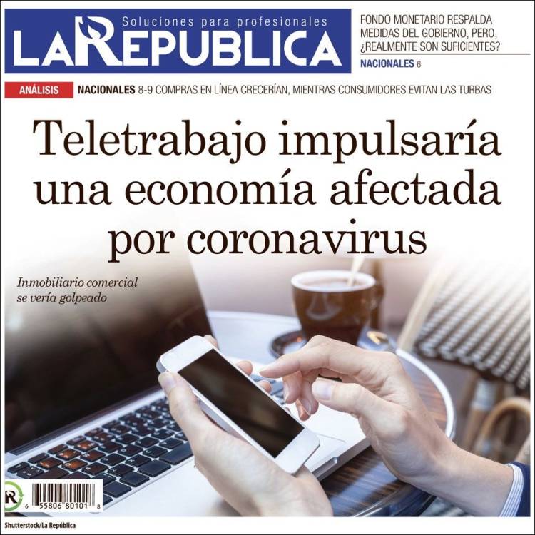 Portada de La República (Costa Rica)