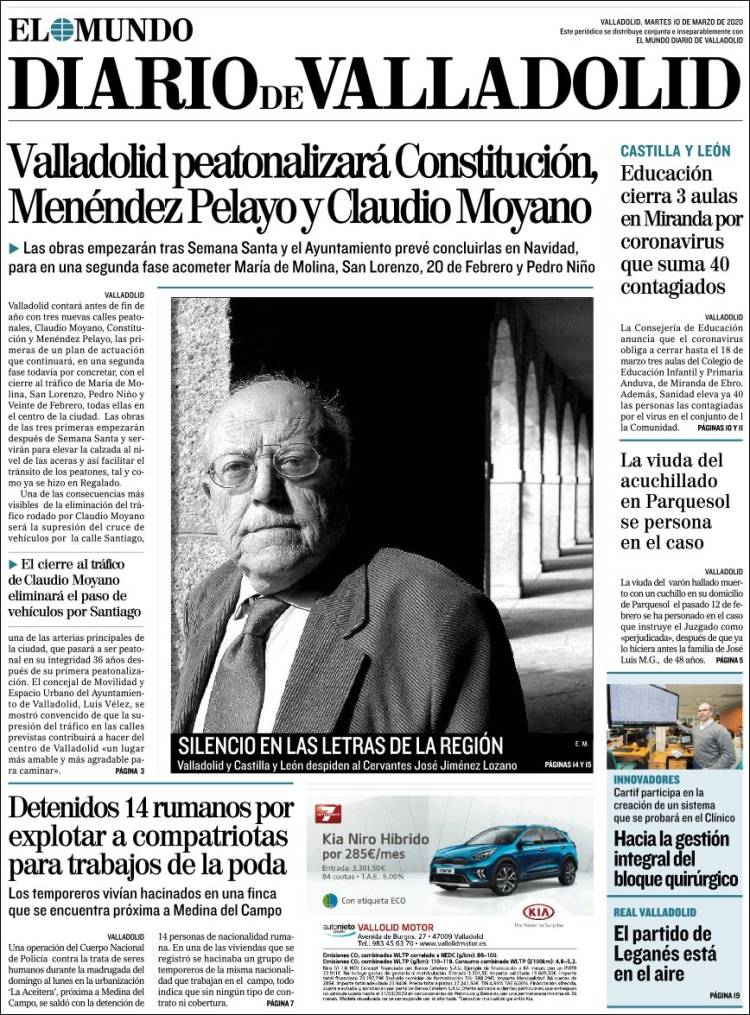 Portada de Diario de Valladolid (Espa&ntilde;a)