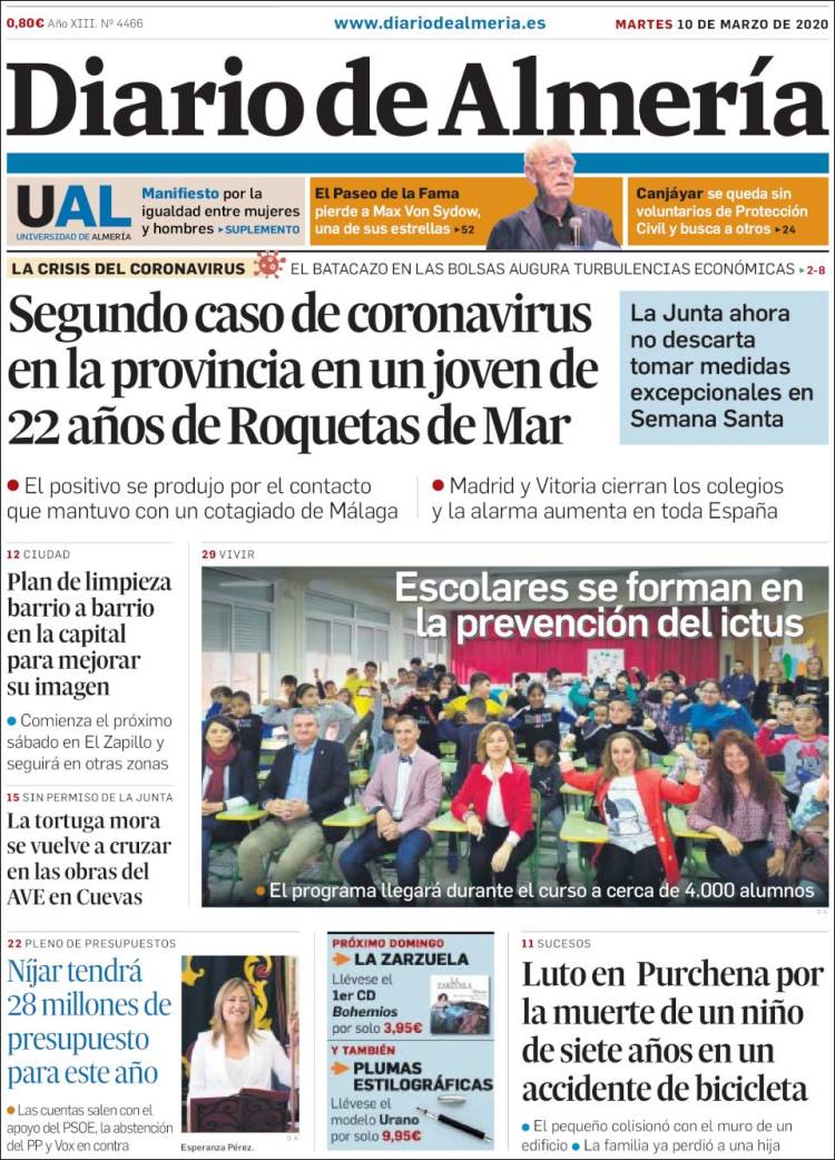 Portada de Diario de Almería (Espa&ntilde;a)