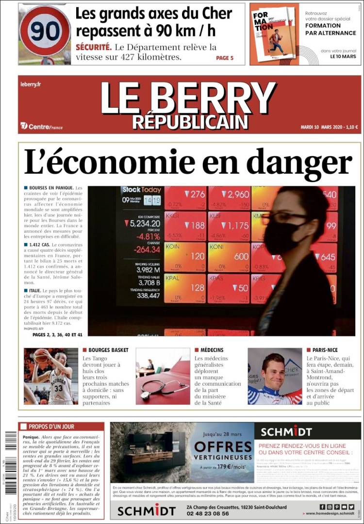 Portada de Berry Republicain (Francia)