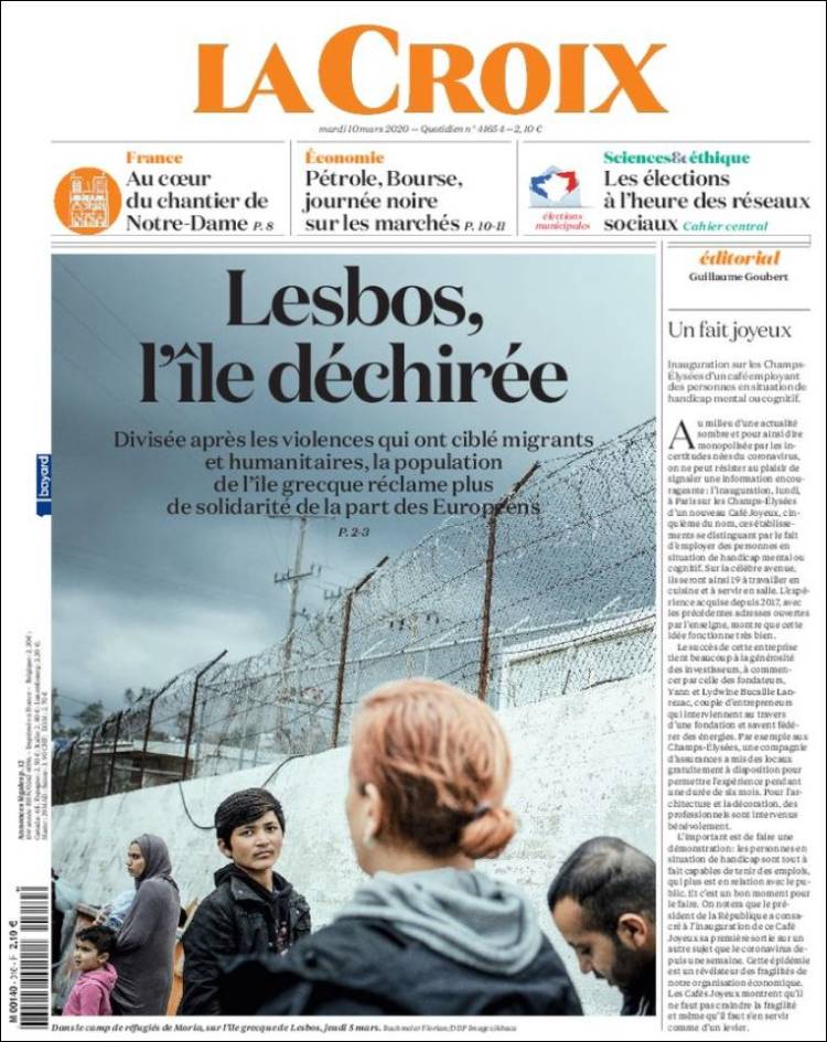 Portada de La Croix (Francia)
