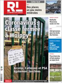 Portada de Le Republicain Lorrain (Francia)