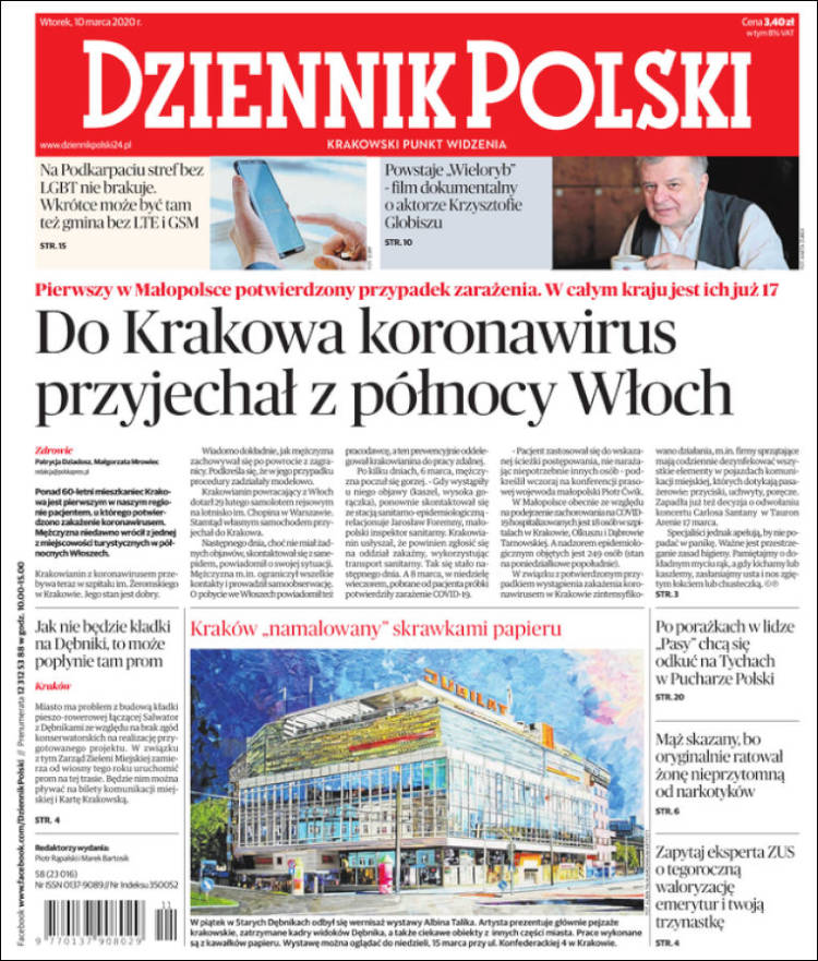 Portada de Dziennik (Polonia)