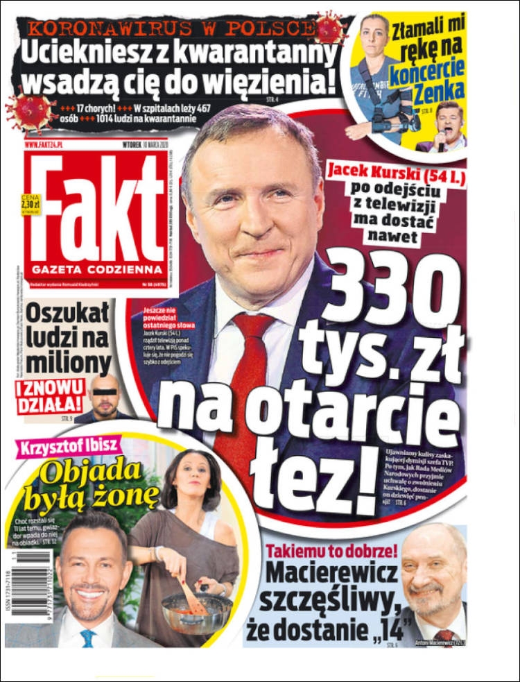 Portada de Fakt (Polonia)