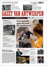 Portada de Gazet van Antwerpen (Belgium)