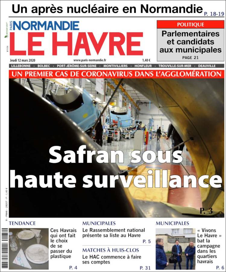 Portada de Le Havre Libre (Francia)
