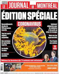 Portada de Le Journal de Montréal (Canadá)