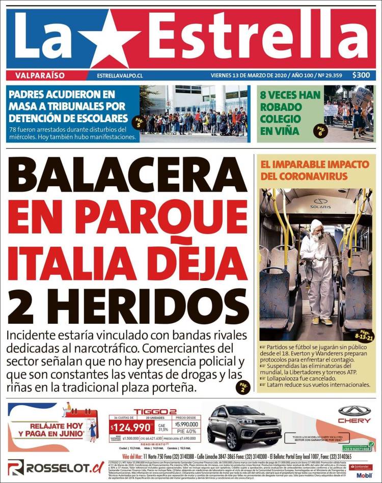 Portada de Estrella de Valparaiso (Chile)