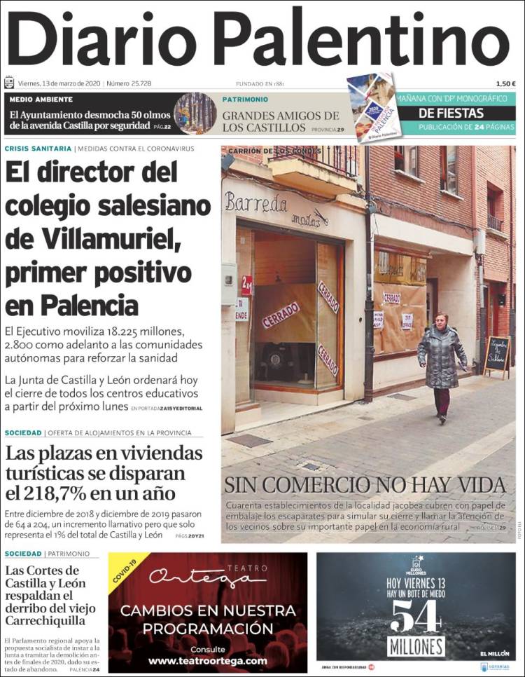 Portada de Diario Palentino (España)