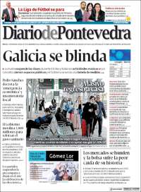 Portada de Diario de Pontevedra (España)