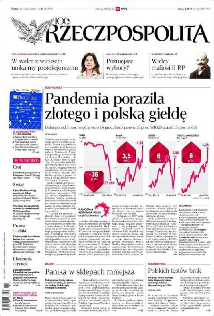 Portada de Rzeczpospolita (Polonia)
