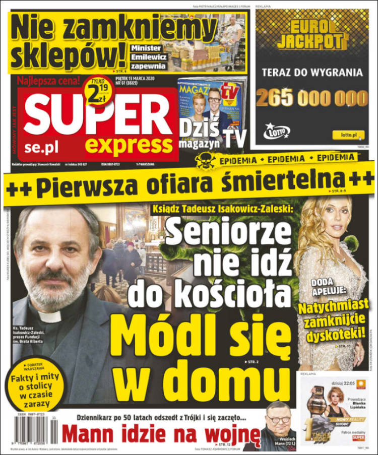 Portada de Super Express (Polonia)