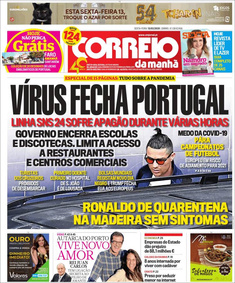 Portada de Correio da Manhã (Portugal)