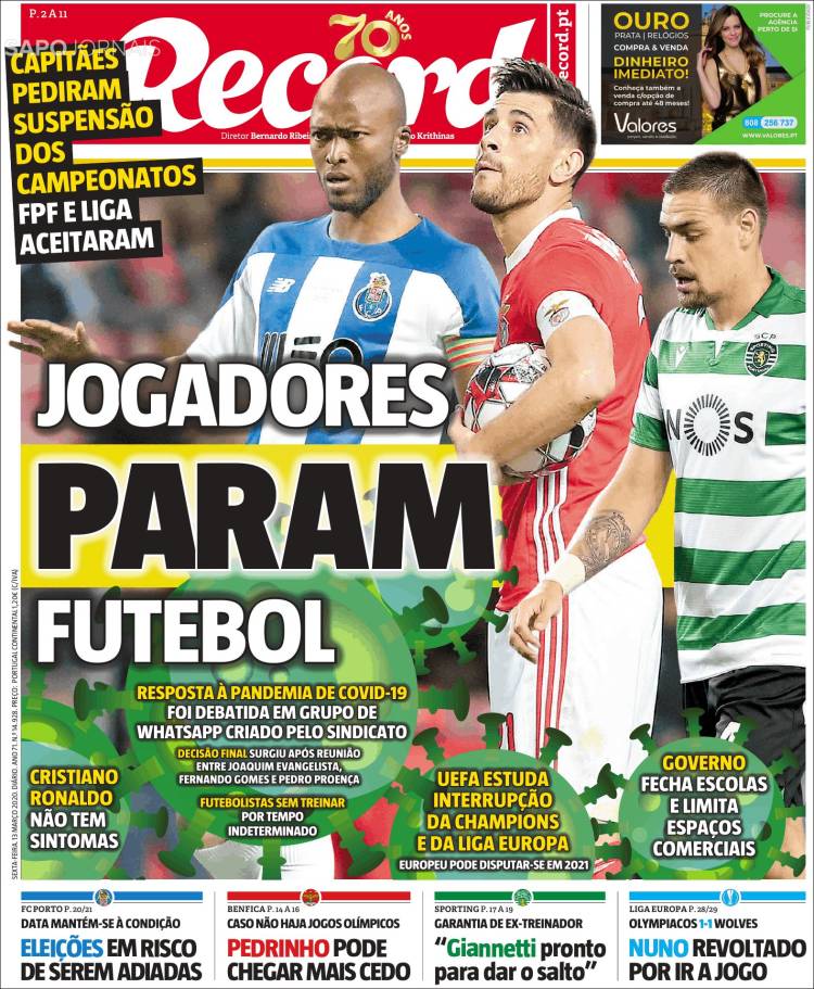 Portada de Record (Portugal)