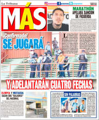 Portada de Diario Más (Honduras)
