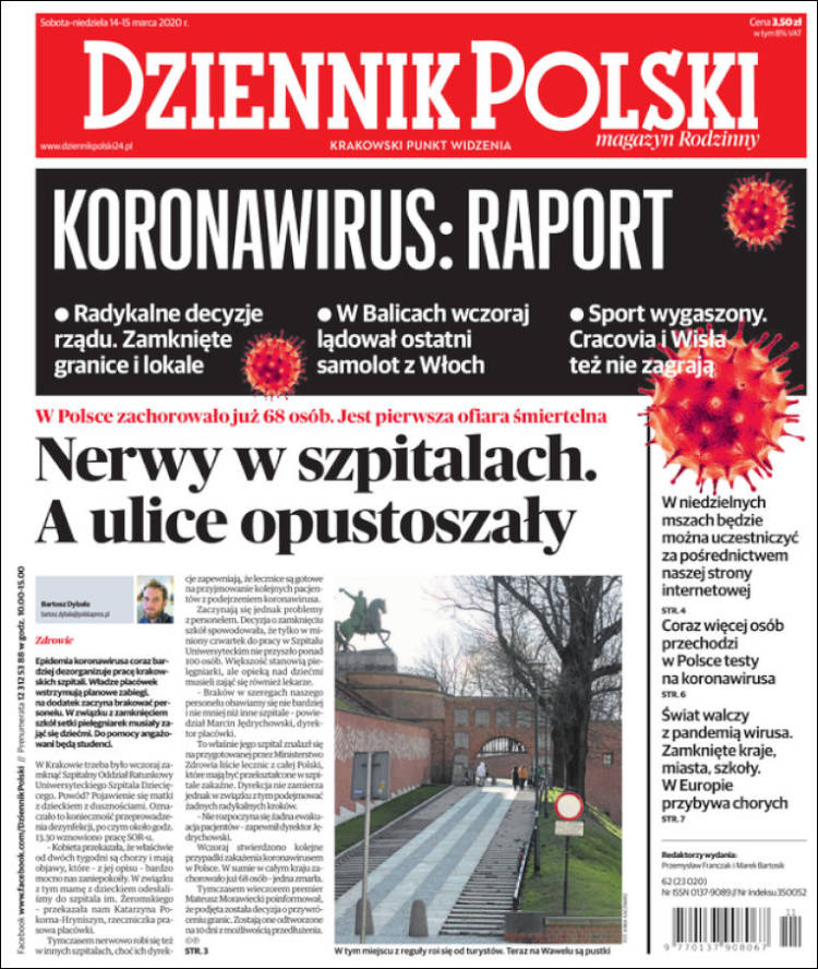 Portada de Dziennik (Polonia)