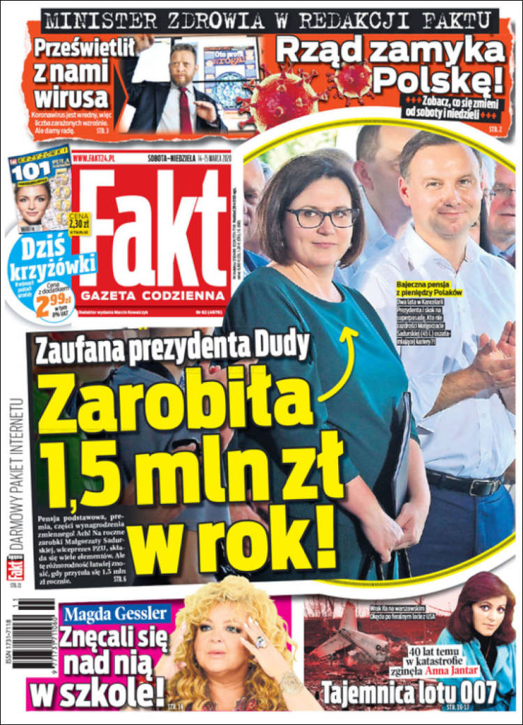 Portada de Fakt (Polonia)