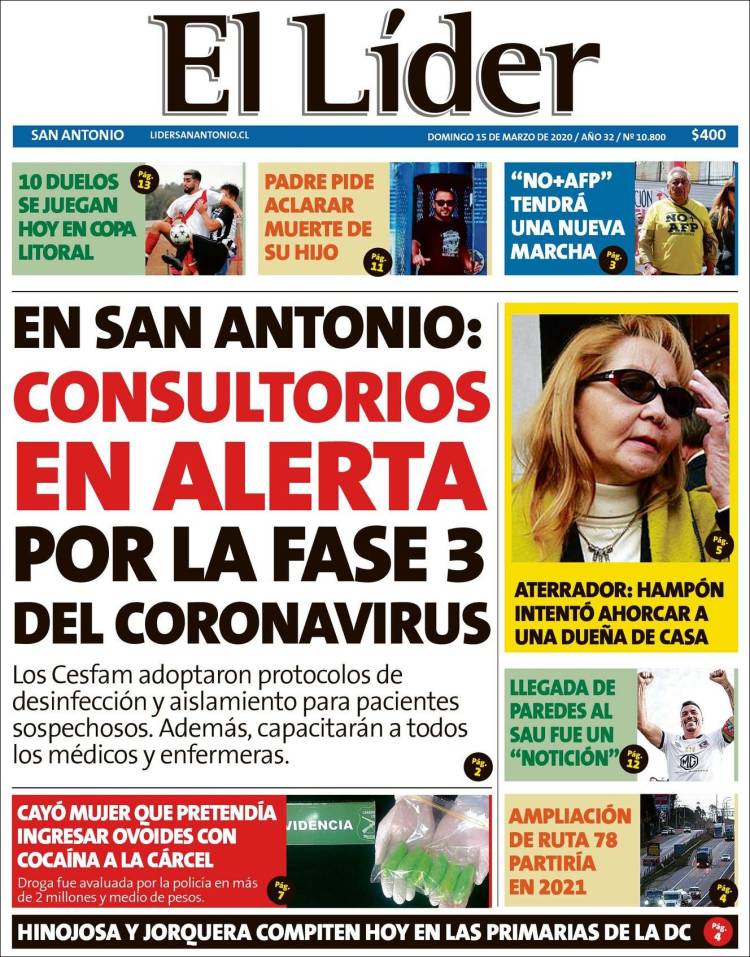 Portada de Lider de San Antonio (Chile)