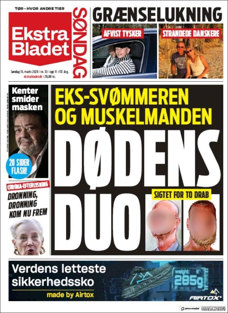 Portada de Ekstra Bladet (Danemark)