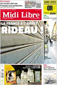 Portada de Midi Libre (Francia)