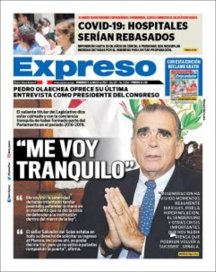 Portada de Expreso (Perú)