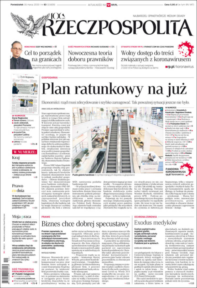 Portada de Rzeczpospolita (Polonia)