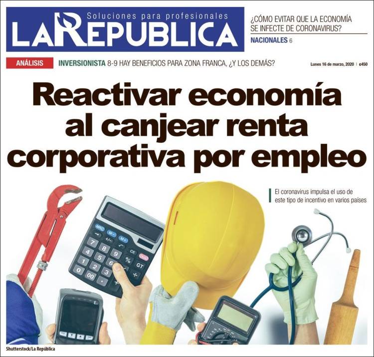 Portada de La República (Costa Rica)