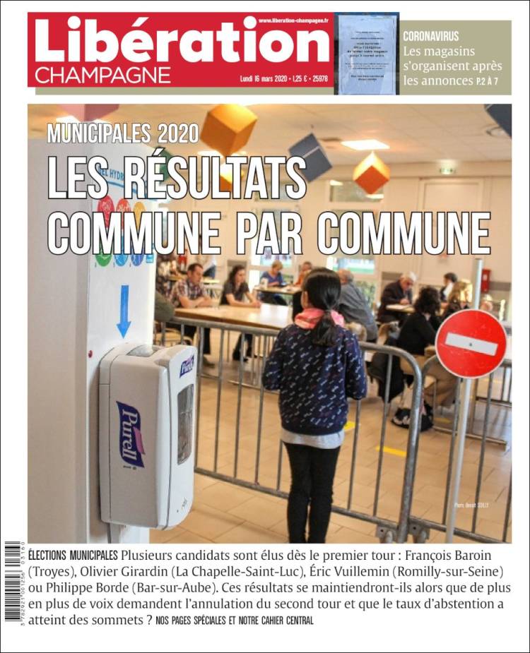 Portada de Libération Champagne (France)