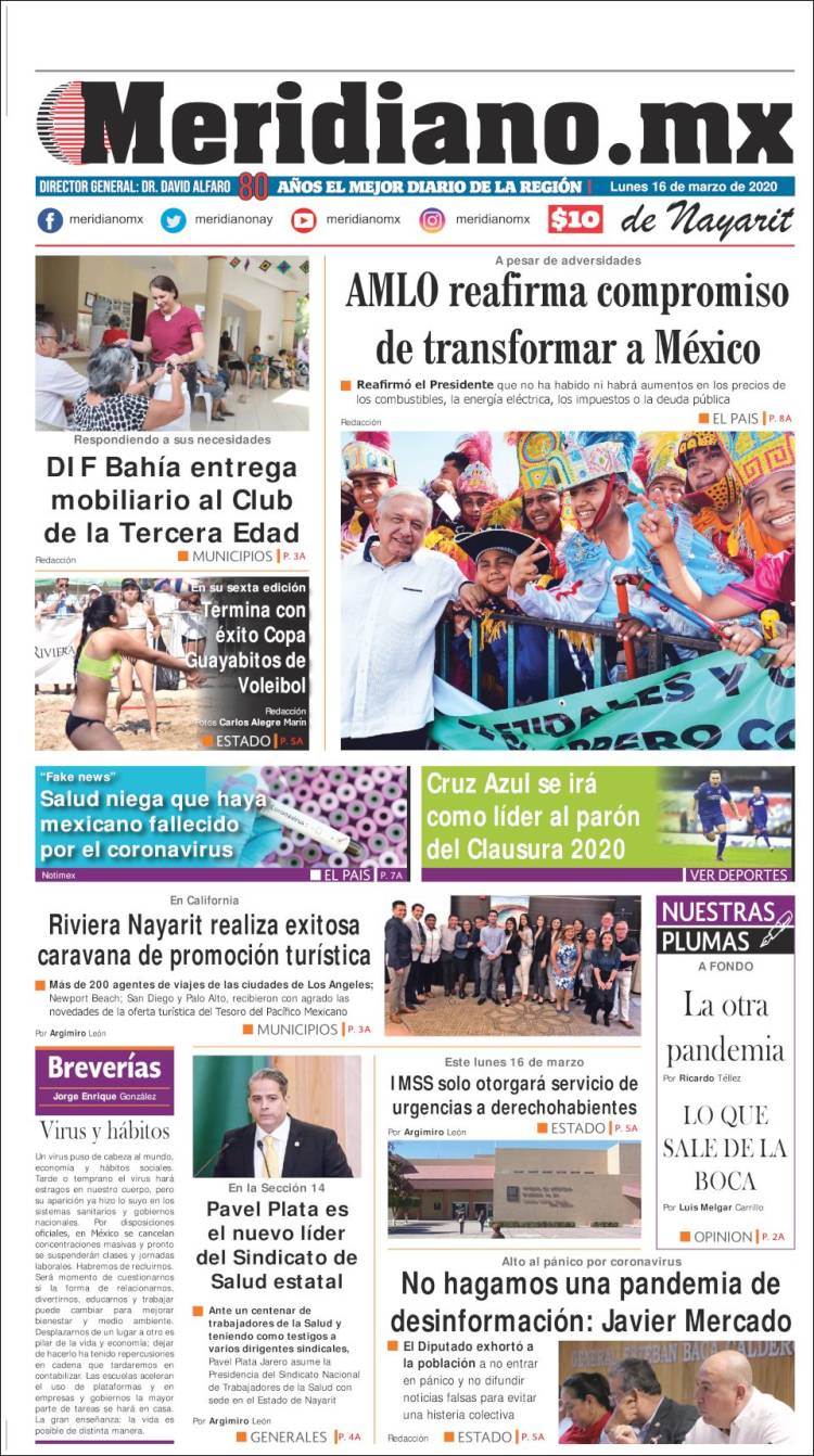 Portada de Meridiano (México)