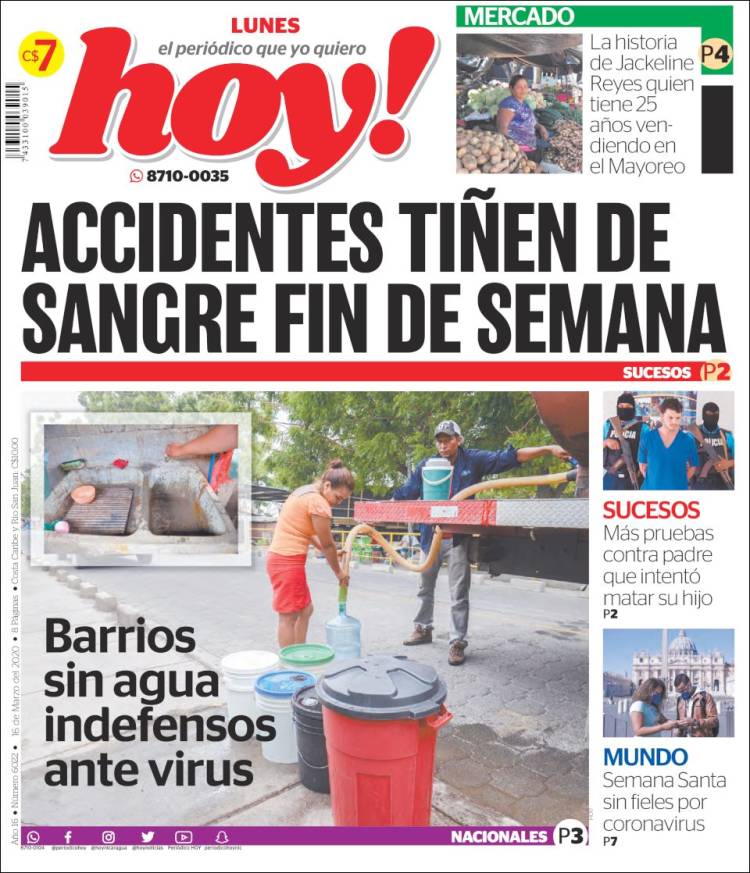 Portada de Hoy (Nicaragua)