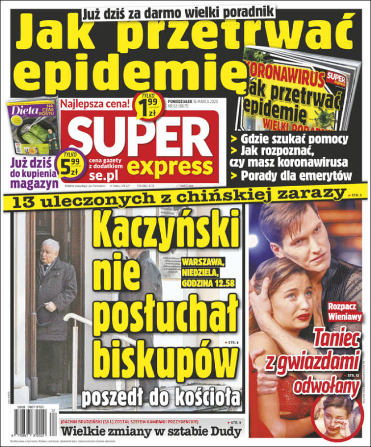 Portada de Super Express (Pologne)