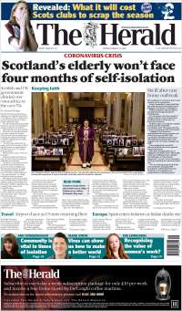 Portada de The Herald (Reino Unido)