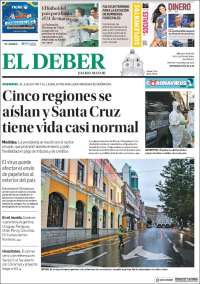 Portada de El Deber (Bolivia)