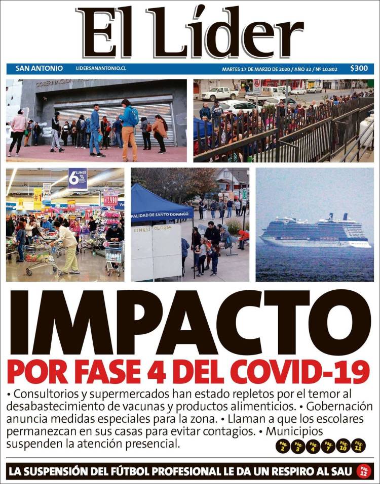 Portada de Lider de San Antonio (Chile)