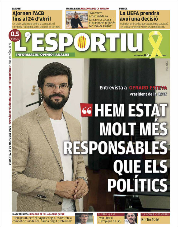 Portada de L'Esportiu (España)