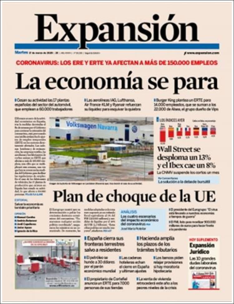 Portada de Expansión (Espa&ntilde;a)