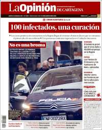 Portada de La Opinión de Murcia (España)