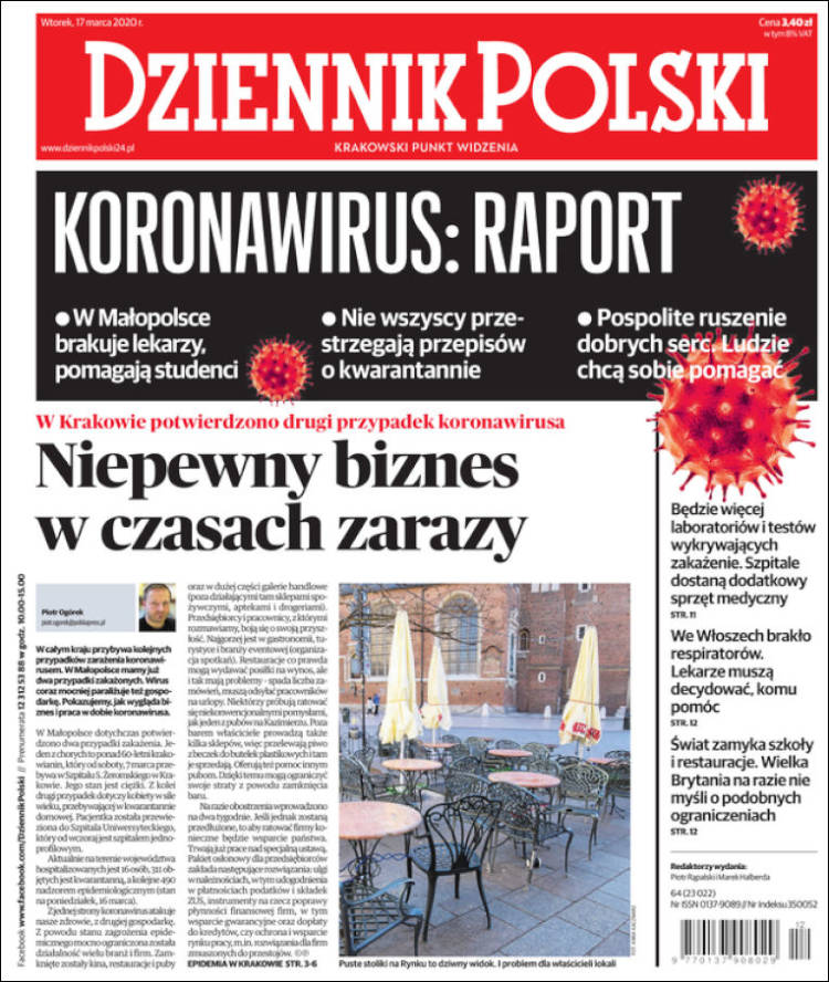 Portada de Dziennik (Polonia)