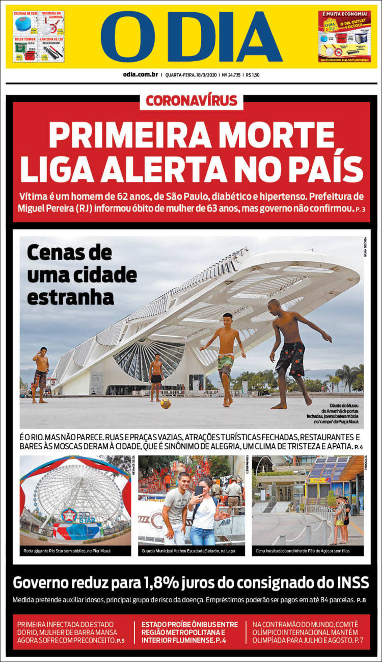 Portada de O Dia (Brasil)