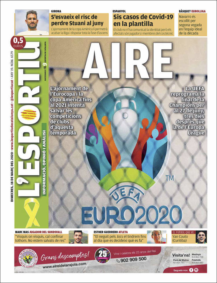 Portada de L'Esportiu : Girona (Espa&ntilde;a)