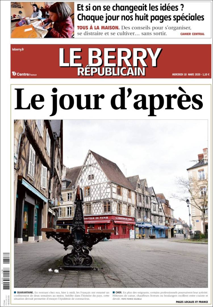 Portada de Berry Republicain (Francia)