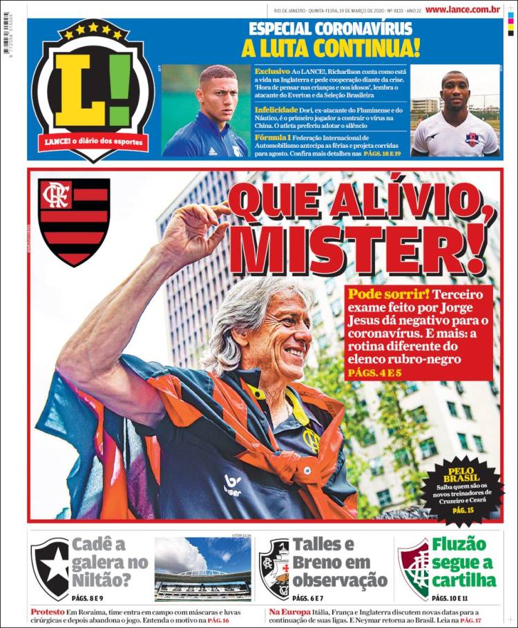 Portada de Lance! (Brasil)